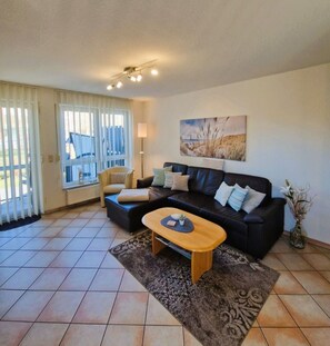 TV, DVD player, stereo