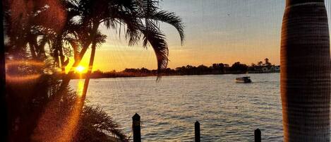 Vue depuis lâhĂ©bergement