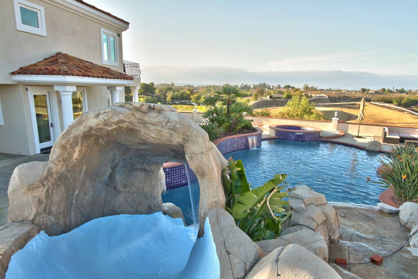 A waterfall pool