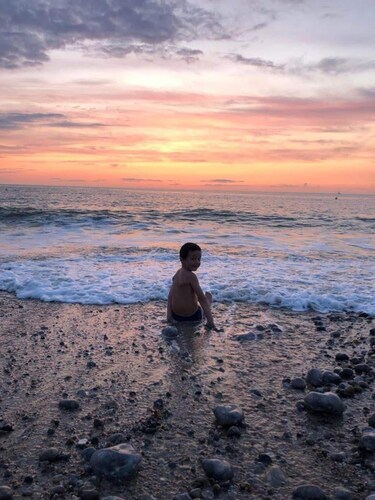 Anglo-Norman villa, 200m from the beach, sea view, 200m from the port shops