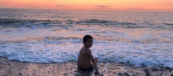 Anglo-Norman villa, 200m from the beach, sea view, 200m from the port shops