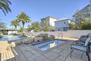 Een verwarmd zwembad