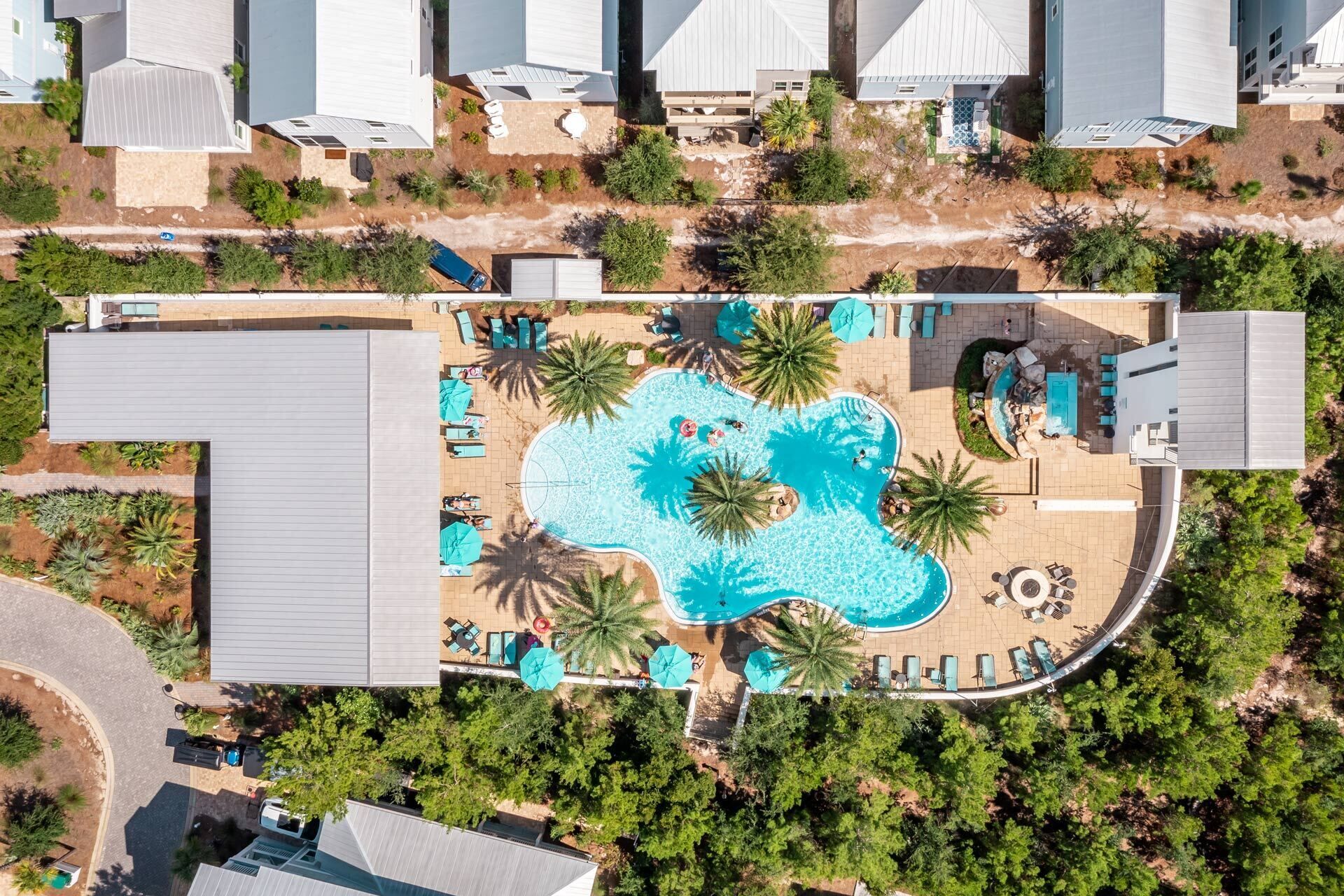 A heated pool
