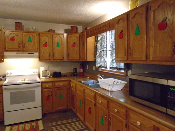 Fridge, microwave, oven, stovetop - Brick cottage near Hungry Mother, Mt. Rogers (Marion)