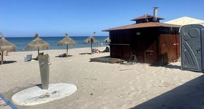 Super modern, new, comfortable studio - first line of the Mediterranean Sea -.