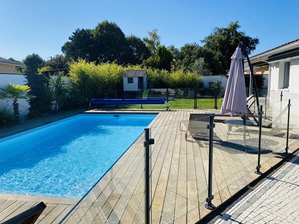 A heated pool