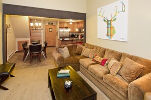 TV, fireplace, video game console, Netflix