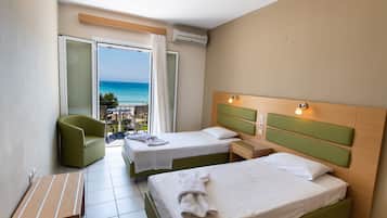 Apartment, Sea View | Desk, iron/ironing board, free WiFi, bed sheets