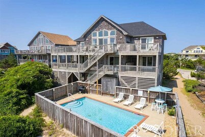 Oceanfront, Pet- & Handicap- Friendly Home w/ Heated Pool, Elevator & Game Room
