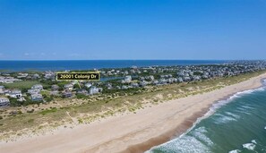 Accommodatie ligt op het strand
