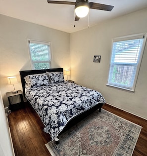 2 bedrooms, iron/ironing board, travel crib, free WiFi