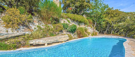 A heated pool