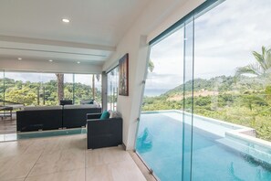 Outdoor pool - Luxury Villa Las Flores 3BR w/ Private Pool, Oceanview & Concierge Services (Playa Hermosa)