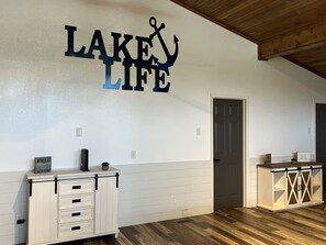 Interior - Lake Front Home with 3 steps to water, private dock, quiet cove & flat yard (Versailles)