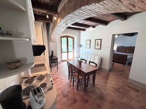 House, 4 Bedrooms, Private Pool, Garden View | Living room - Elegant Farmhouse Retreat in Poreta, Italy (Spoleto)