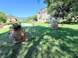 House, 4 Bedrooms, Private Pool, Garden View | Property grounds - Elegant Farmhouse Retreat in Poreta, Italy (Spoleto)