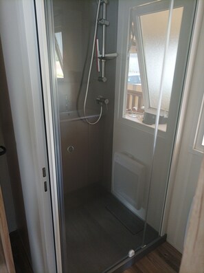 Shower, hair dryer