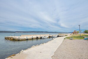 Privat strand i nærheten