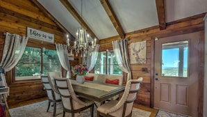 House, 3 Bedrooms | Dining - Blue Cabin in the Sky by Escape to Blue Ridge (Blue Ridge)