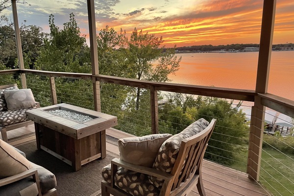 One of the best places to see the sunset in Okoboji!