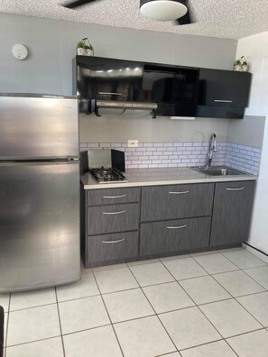 Private kitchen - Mirlaucha Management LLC hosting La Casita 8 min from the International Airport (Carolina)
