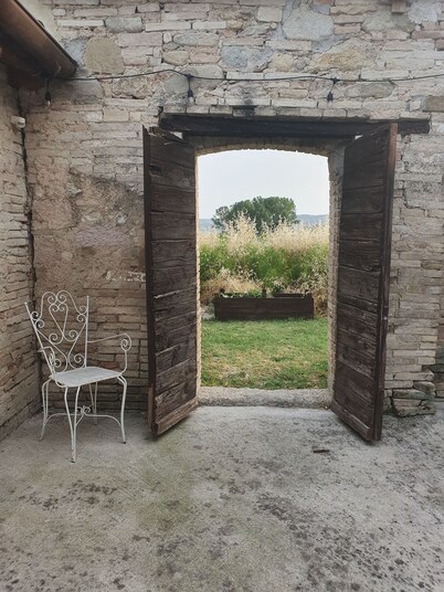 The pigsty in the valley of Assisi
