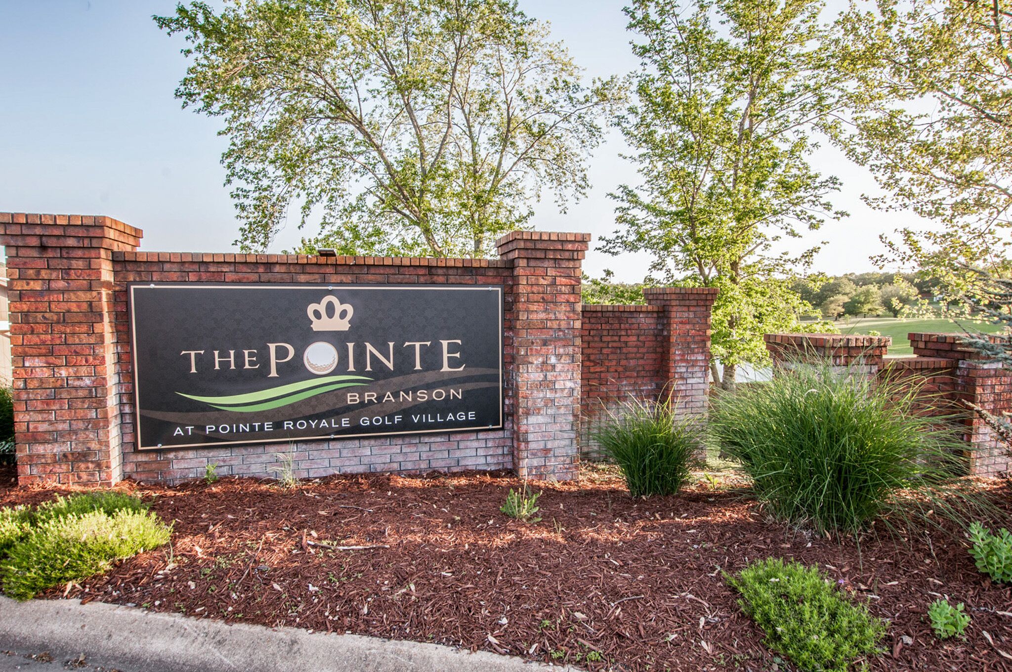 Placa indicativa para The Pointe em Pointe Royale Golf Village.