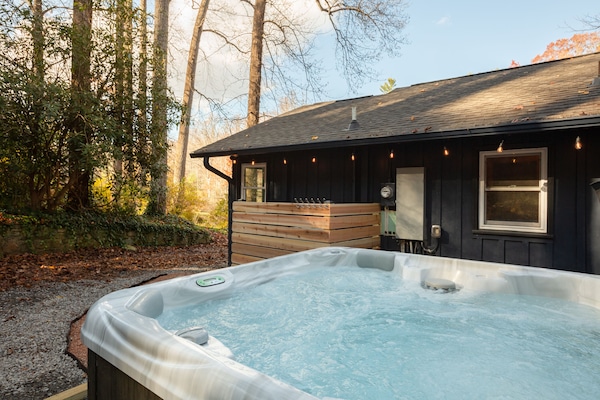 Welcome to our country cabin with a hot tub!