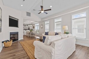 TV, fireplace, offices - Not Your Typical Beach Rental Fully Stocked House (Atlantic Beach)