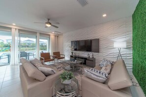 TV, fireplace, video games, offices - 256-Luxury 7BR Mansion: Pool, Spa, Cinema (Four Corners)