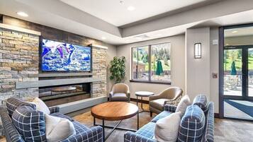 Smart TV, fireplace, offices