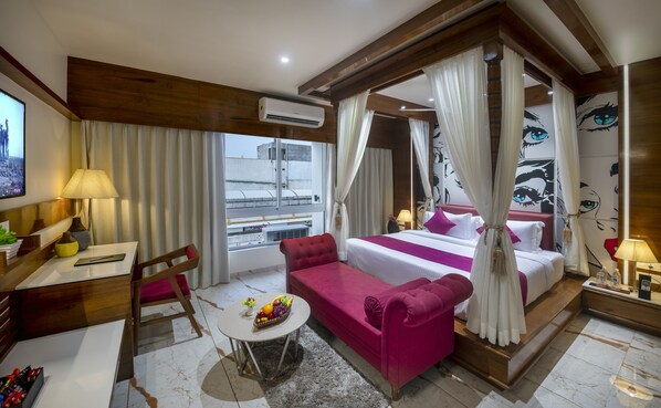 Suite | Värdeförvaringsskåp på rummet, gratis wi-fi och sängkläder