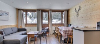 Beautiful apartment for 8, balcony, ski-in ski-out