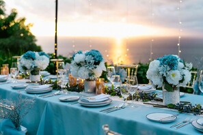 Zona para bodas al aire libre