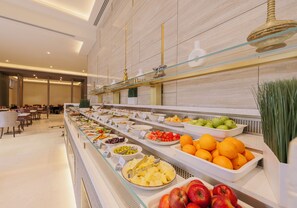 Daily buffet breakfast for a fee