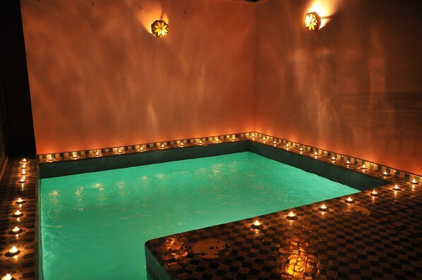 A heated pool