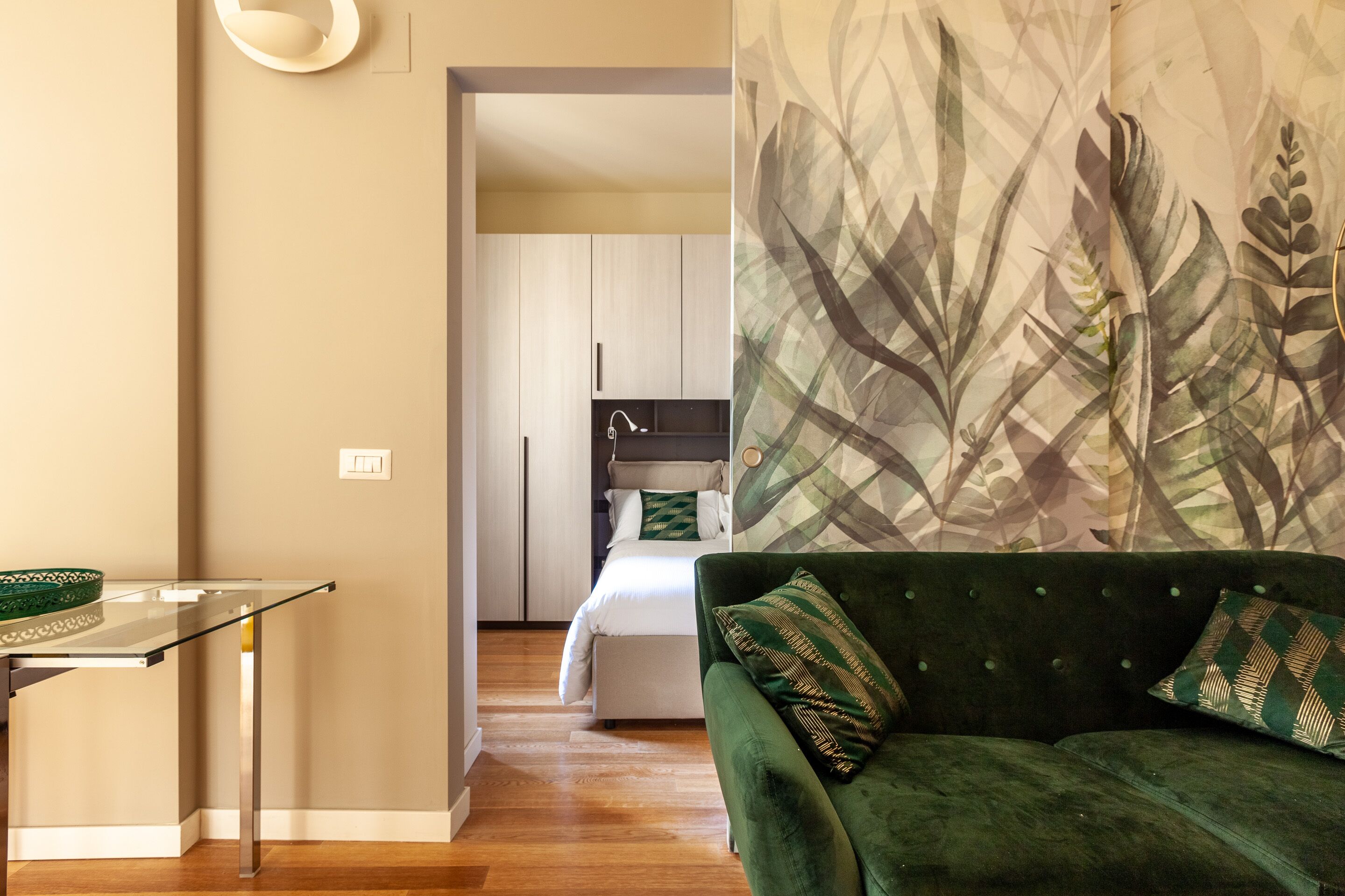 Apartment, 1 Bedroom | Living area | Flat-screen TV, heated floors