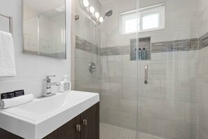 Bathtub, hair dryer
