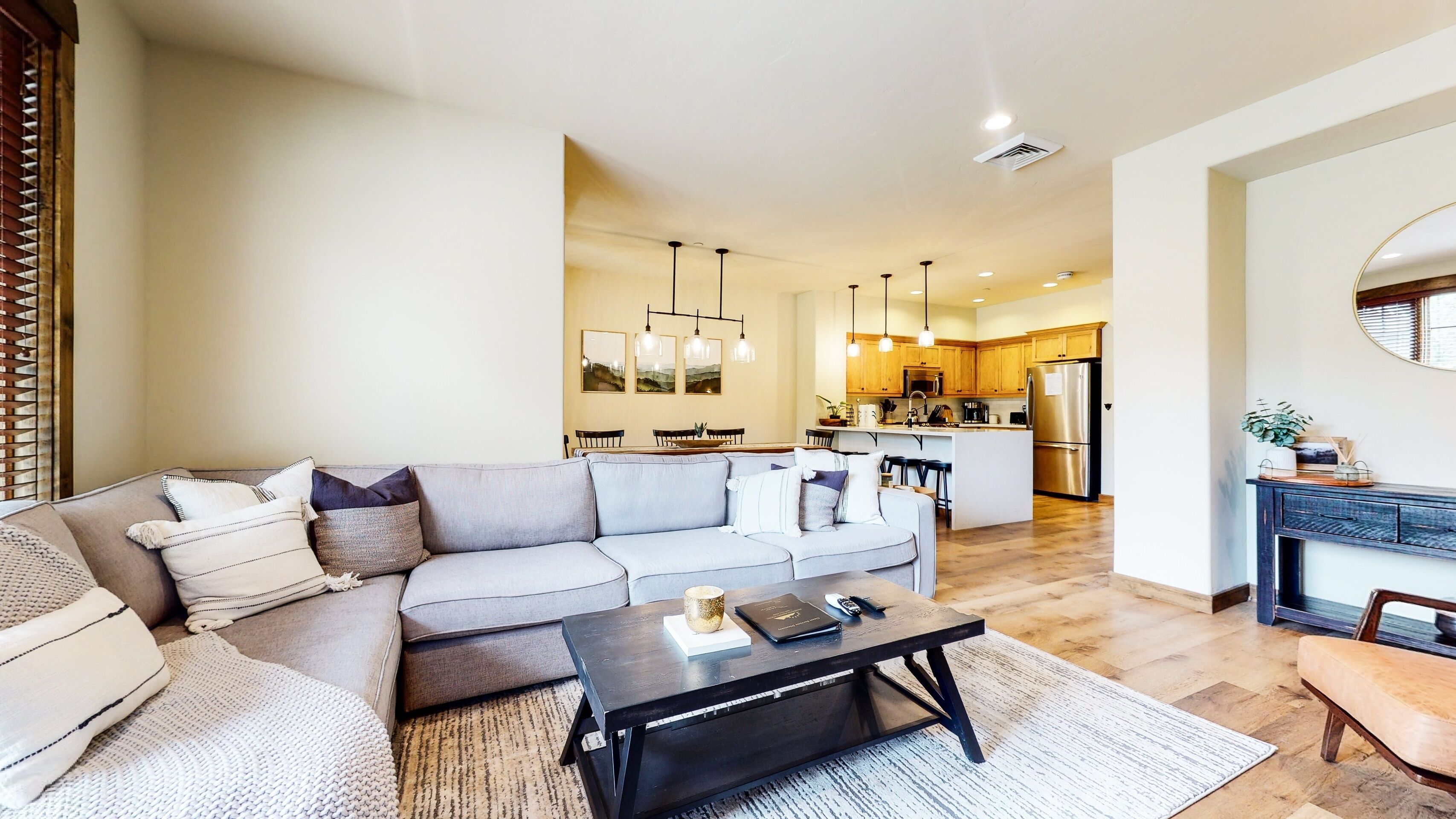 Townhome, 4 Bedrooms | Living area | Smart TV, fireplace, offices