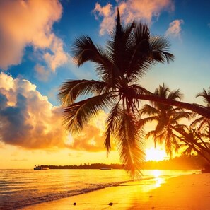 On the beach, sun loungers, beach towels - Private Beach Club & Amazing Golf- Yours to enjoy, with unlimited free golf. (Punta Cana)