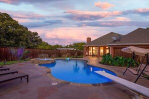 Pool - Impressive 5BR/3.5B Home with Pool, Game Room & Cinema Room (Irving)