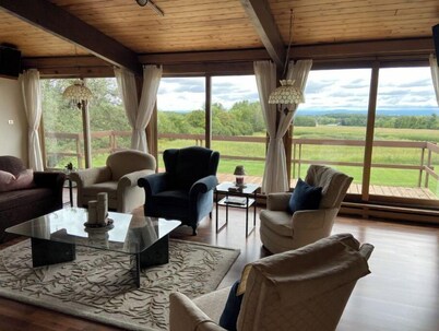 Private, spacious Adirondack Region home with view, perfect for family reunions!