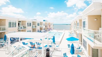 Indoor pool, outdoor pool