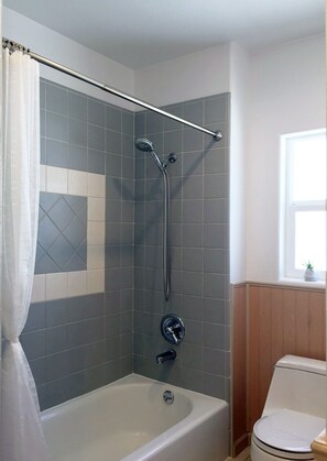 Combined shower/bathtub - La Dolce Vita! Downtown Oasis Tons of Amenities (Mountain View)
