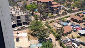 Vue depuis lâhĂ©bergement