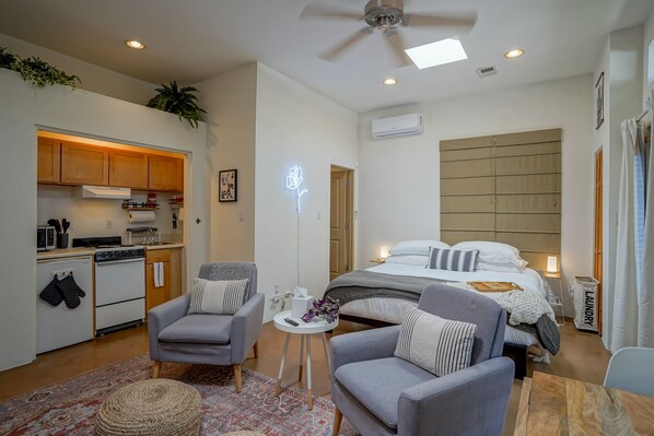 1 bedroom, memory foam beds, iron/ironing board, WiFi