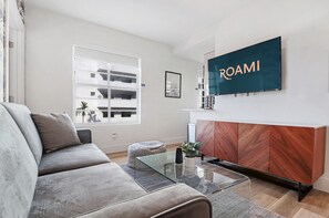 2 Bedroom | 2 Bathroom | Living area | 50-inch Smart TV with digital channels, TV, Netflix