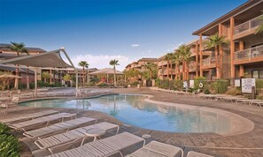 Outdoor pool, a heated pool - Desert Resort Getaway, Wyndham Indio - 2 BR - Pools, Golf, Spa + More! (Indio)