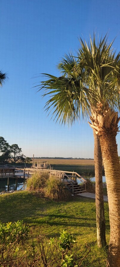 First Floor Beach Club Villa with Marsh Views - Walk to the Beach!