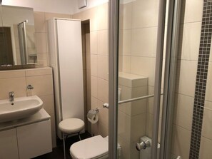 Een douche, een haardroger